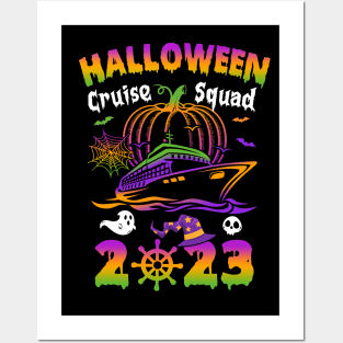 Halloween Cruise Squad 2023 Pumpkin Spooky Season Family Posters and Art